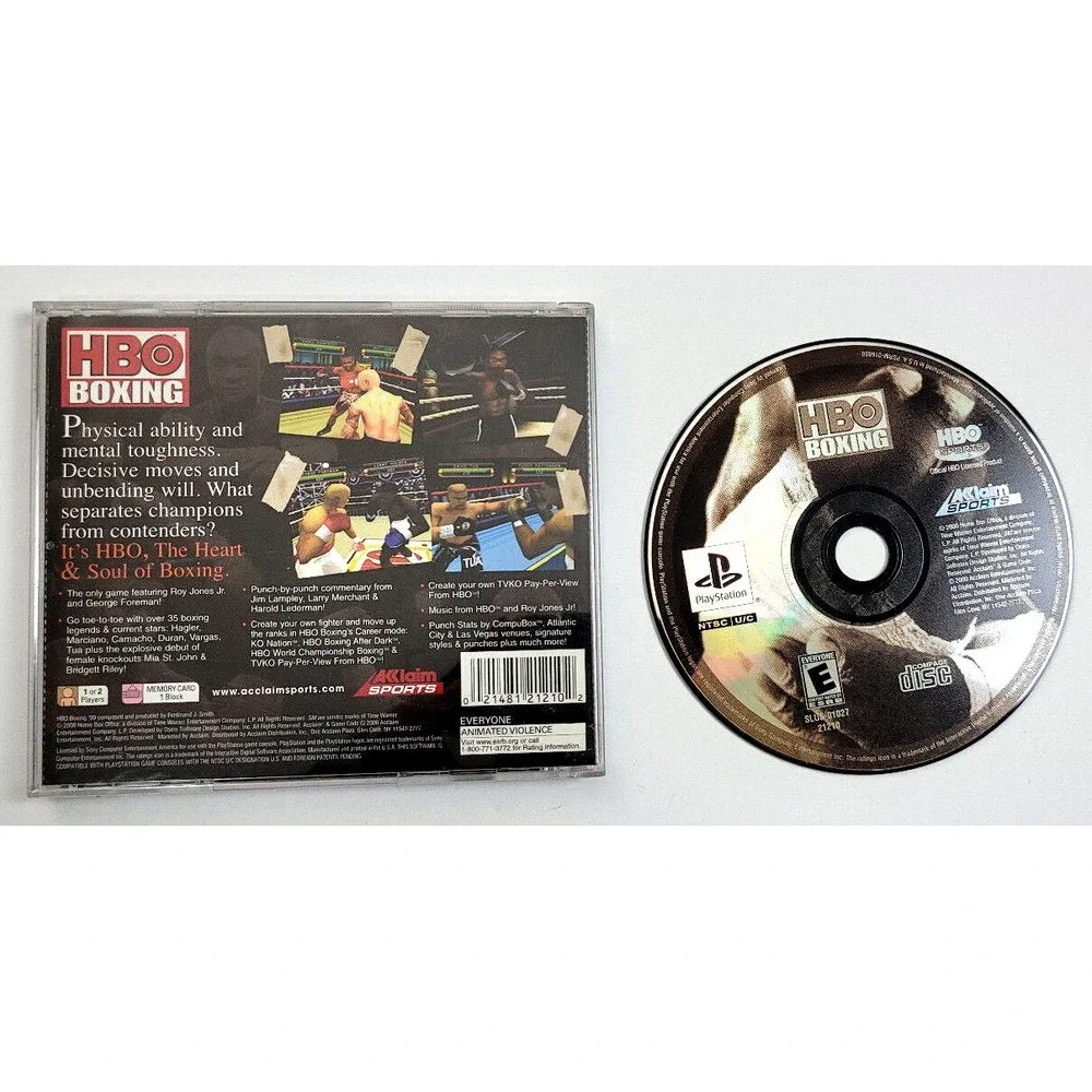HBO BOXING PLAYSTATION 1 GAME CIB COMPLETE IN BOX‎ ACCLAIM